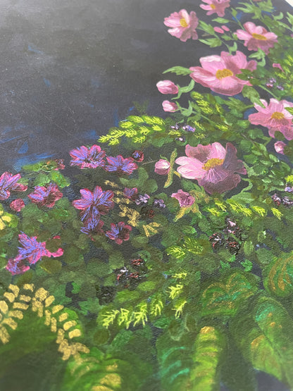 Pink Parade- Hand Finished