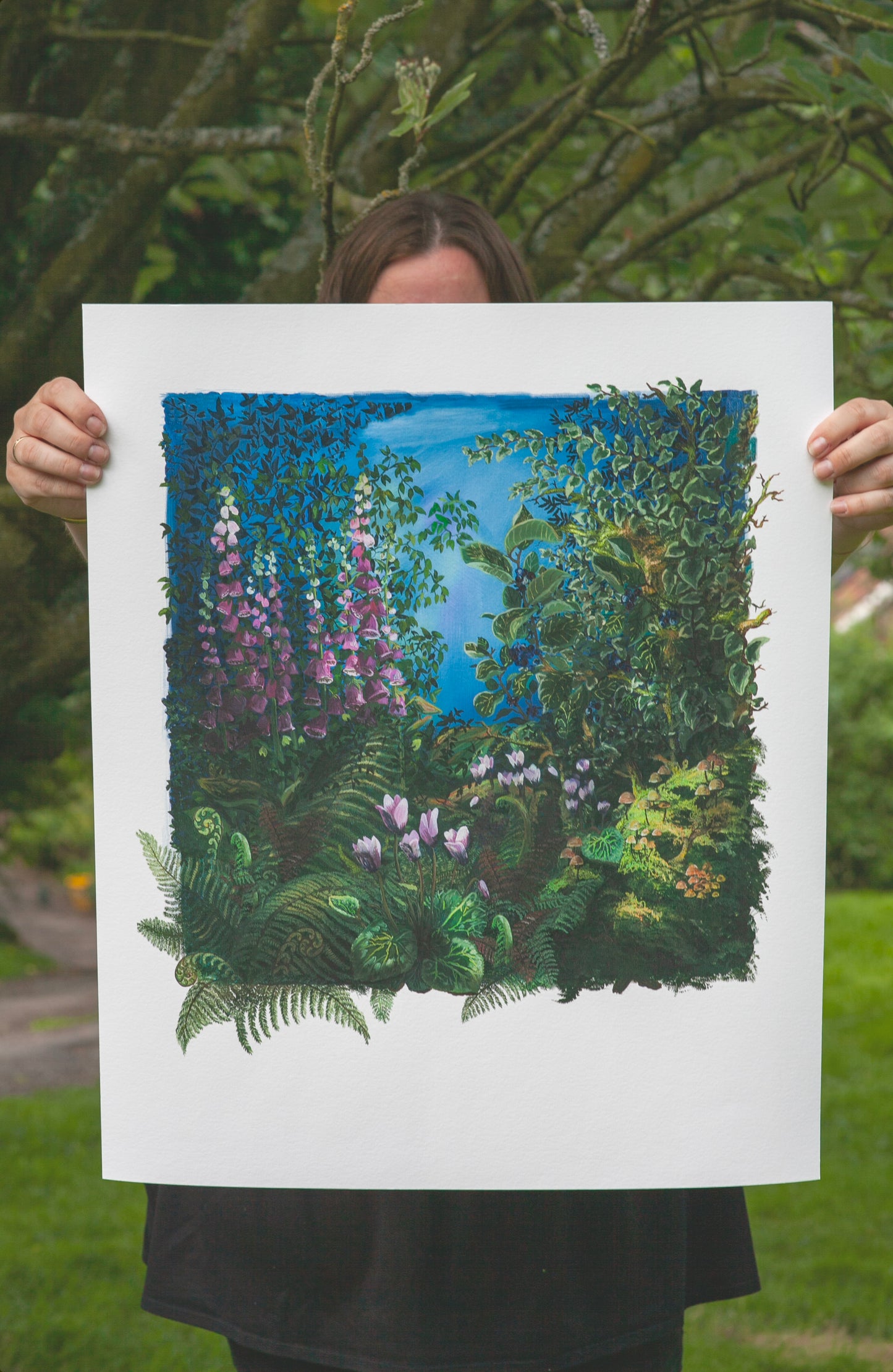 Cyclamen and Foxglove- Hand Finished
