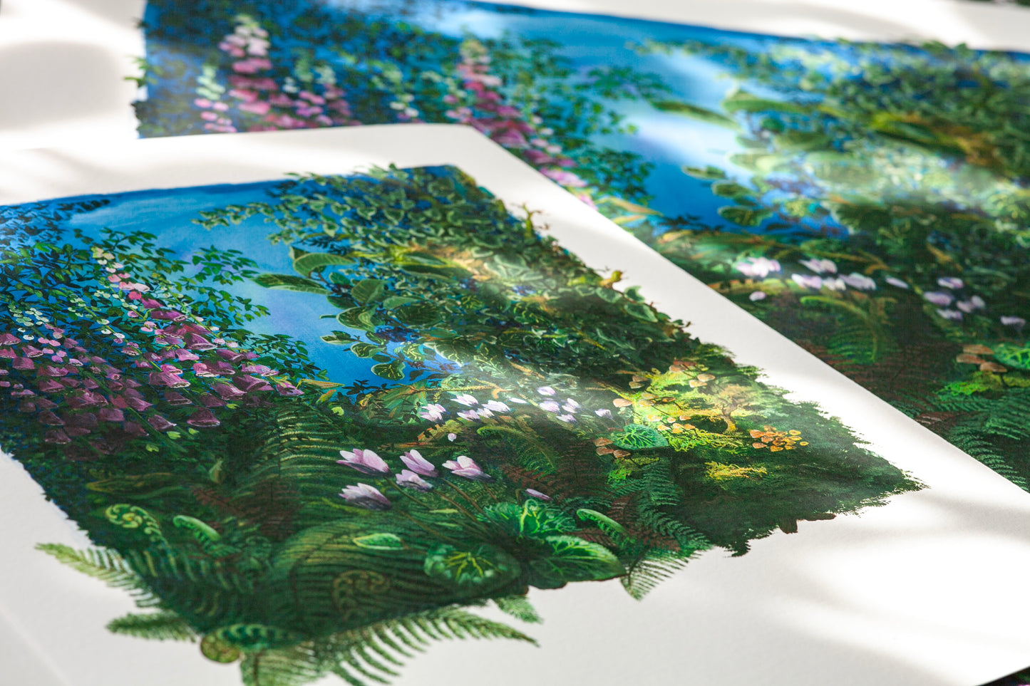 Cyclamen and Foxglove- Hand Finished